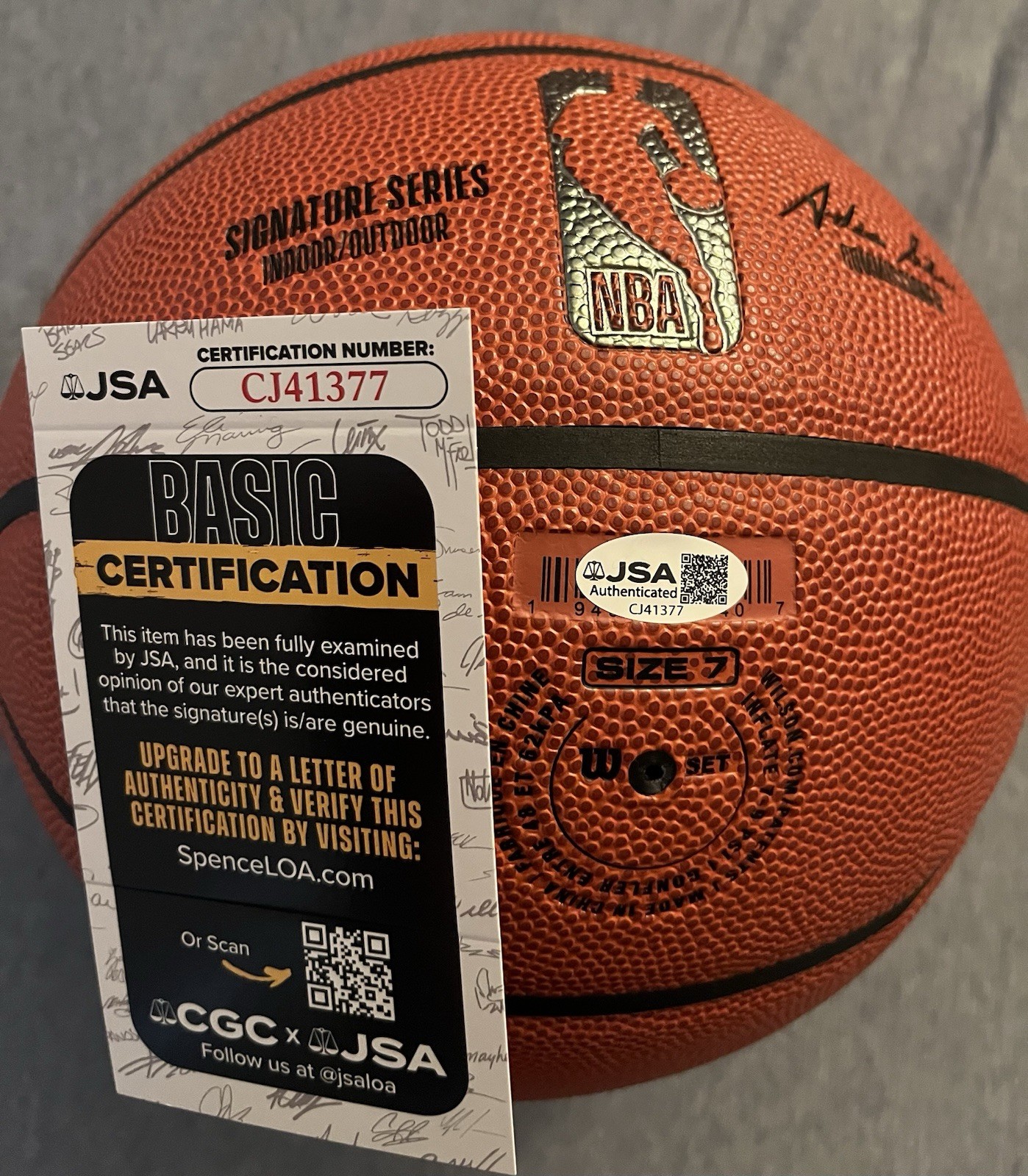 Nba Authentication Tyran Stokes Signed NBA Basketball Auto with JSA Authentication