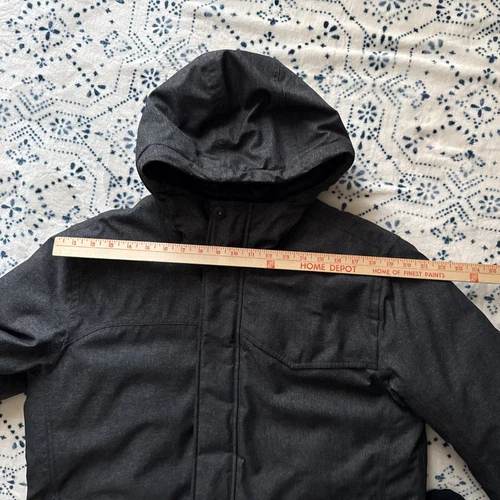 Prana Mens Holmes Puffer Jacket, Hooded Full Zip, XL, Dark Grey (NOT BLACK) image 13