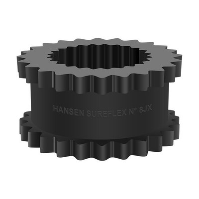 AUTOJARE 8J Coupling Insert EPDM Rubber Spider 8JE Solid Design, 21/2'' Length...