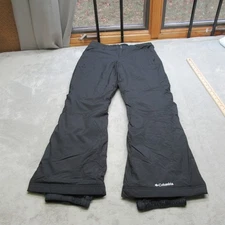 Columbia Snow Pants Women Medium BLK Waterproof Insulated Modern Mountain 33x29