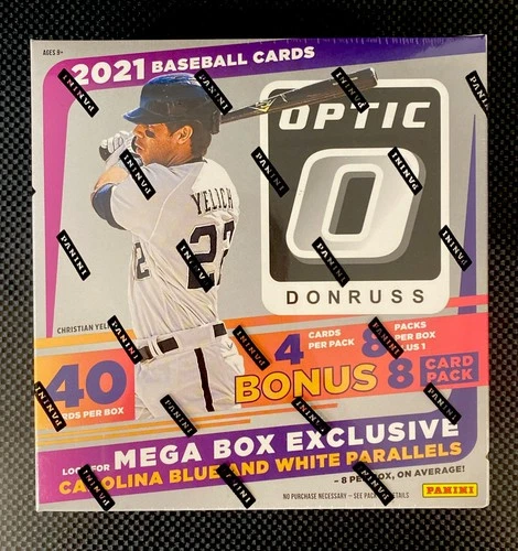 2021 Optic Donruss Mega Box 8 Packs Factory Sealed
