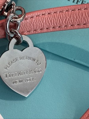 NWT Tiffany & Co. Pink Heart Quilted Crossbody Bag Purse - Box