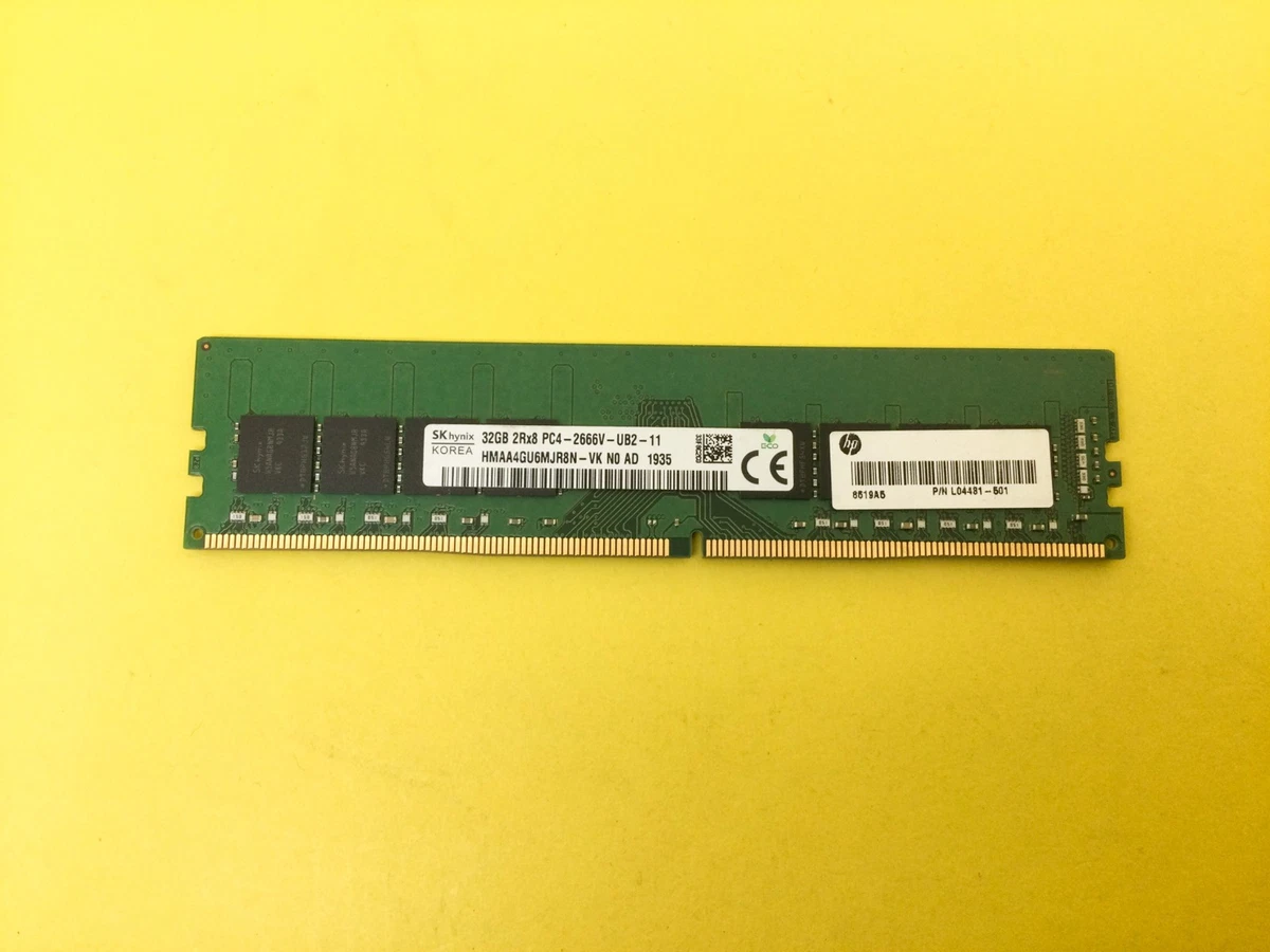 PC4-21300 DDR4 2666 32GB(16×2)PC4-2666V PC4-21300 (DDR4-2666) Bus Speed Computer RAM 32 GB Total Capacity