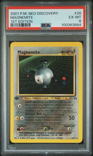 Magnemite (1st Edition) graded PSA 6 for sale on eBay