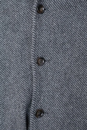 Aspesi Men's Grey Wool Solid Heavy Over Coat Size XL Made in Italy image 11