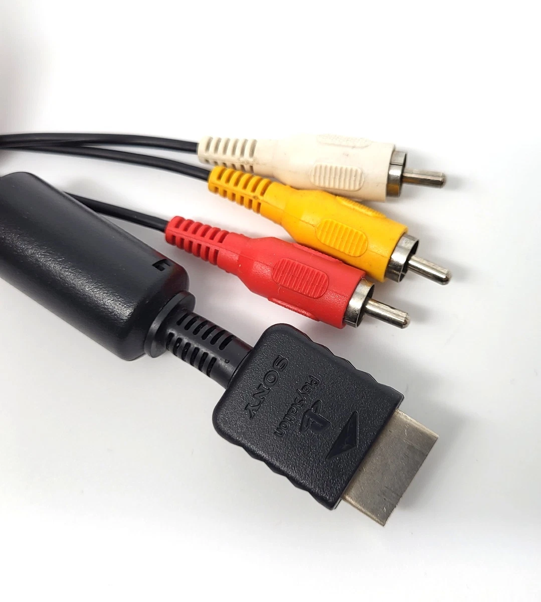 RCA Cable Sony Playstation 1, 2 y 3 Original OEM Cable Compuesto PS1 PS2 PS3