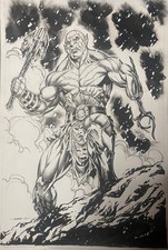 the Hobbitt Azog bilbo original art lord of the rings fantasy dc Kevin sharpe 