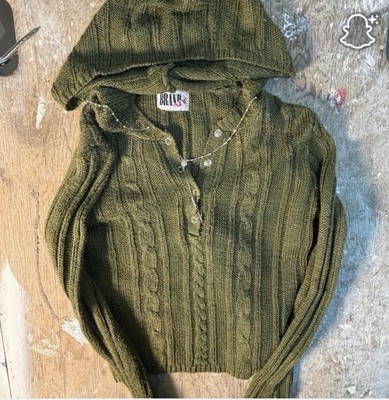 Brand New Girls Knit Hoodie Size Small