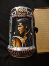 1998 COLLECTOR EDITION ELVIS PRESLEY 68 Comeback Special Stein Handcrafted Used