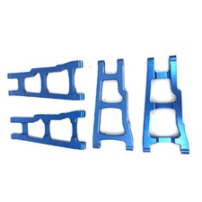 Bras de suspension F&R en aluminium pour 1/10 Traxxas Rustler VXL 4x4 bleu