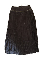 NWOT Women Talbots Brown Silk Skirt - Size 6