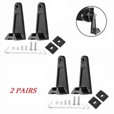 4PCS Universal Mount Bracket LED Light Bar Pod Bottom Base Mounting Clamp Holder