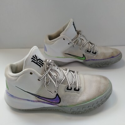 NIKE Kyrie Fly Trap 4 Men’s White/Silver Basketball Shoes Size 10 Size 10- Nike Kyrie Flytrap 4 White Metallic Silver  main image 4