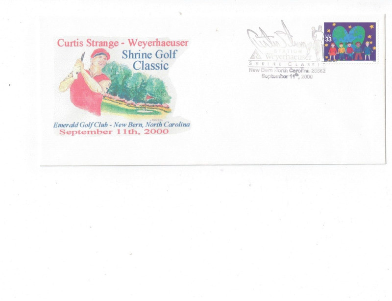 Curtis Strange - "Shrine Golf Classic" First Day Issue of  Stamped Envelope