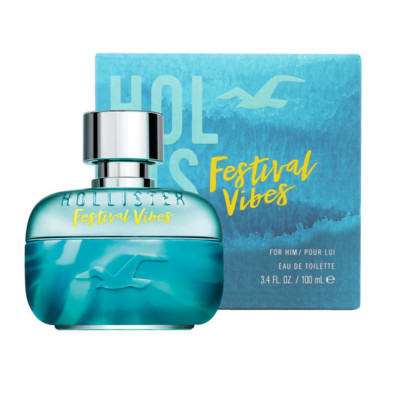 HOLLISTER FESTIVAL VIBES FOR HIM 100ML EAU DE TOILETTE SPRAY NAGELNEU & VERSI...