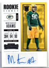 Montravius Adams Packers RC Auto 2017 Panini Contenders 222 042721ATCD64