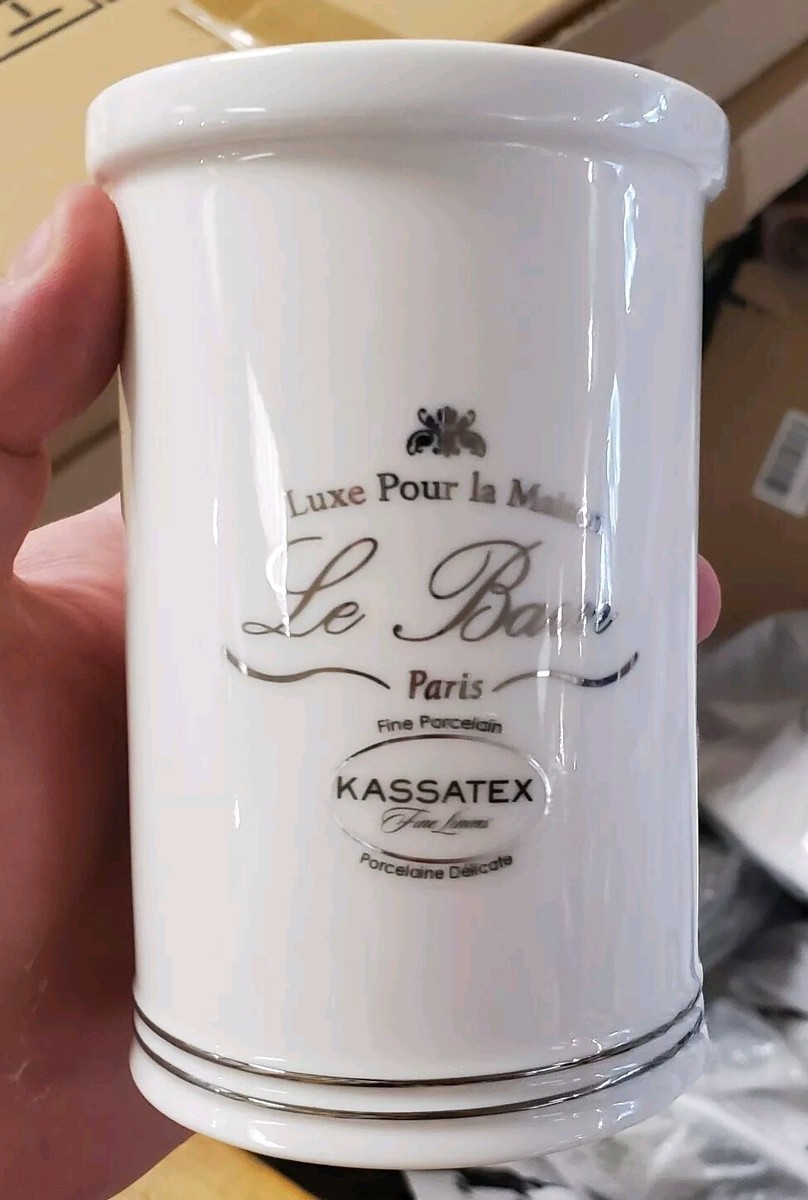 (Tumbler) - Kassatex ALB-T-W Le Bain Tumbler Kassatex St. Honore Bath Accessories Collection | Bloomingdale\u0027s