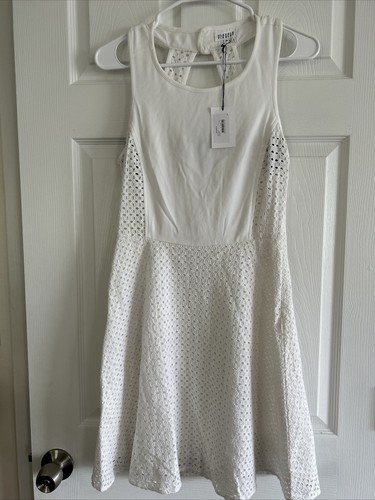 CLAUDIE PIERLOT - France Summer & Party Dress Size S (36) Color Blanc