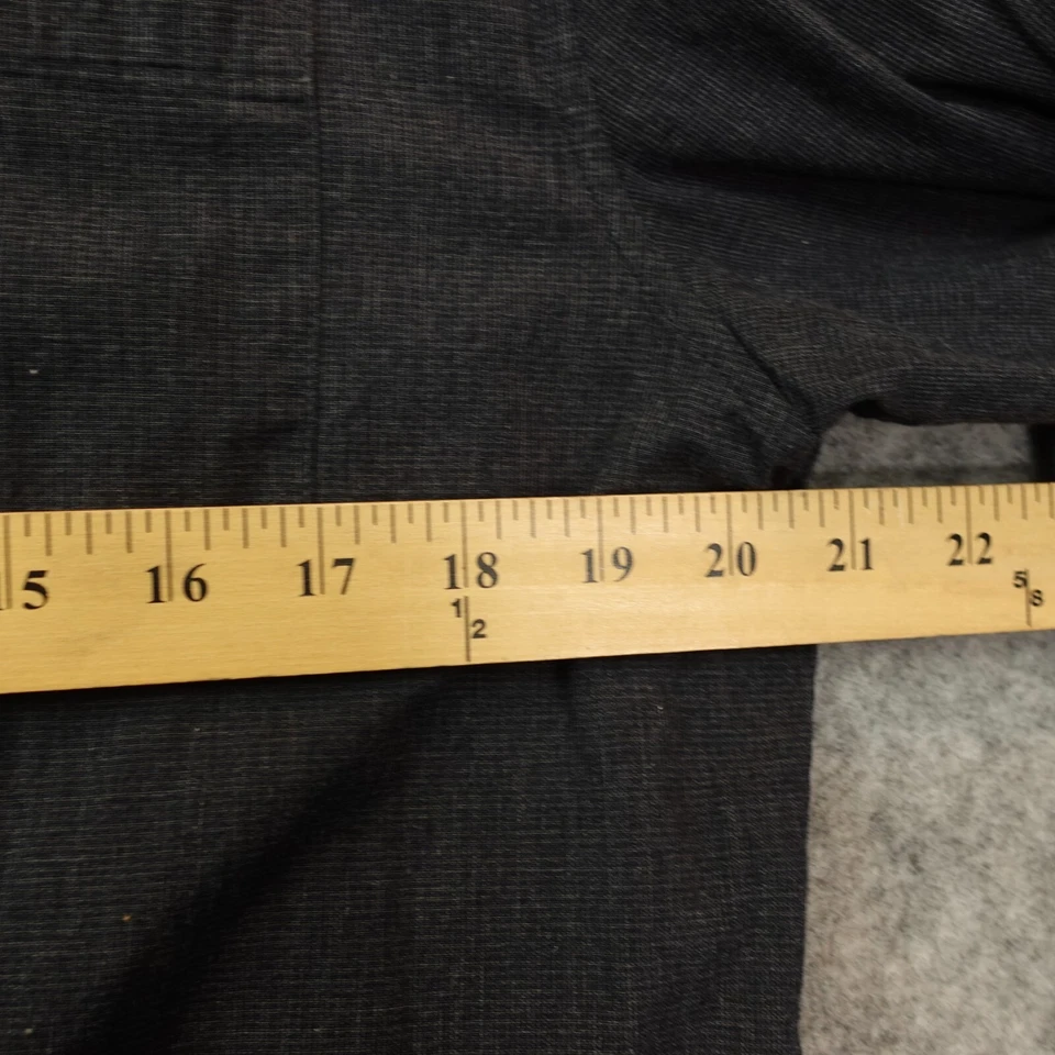 Midnight Dress Shirt Men ELIE TAHARI Medium Blue Textured Corpcore Dark Academia - Image 4 of 4