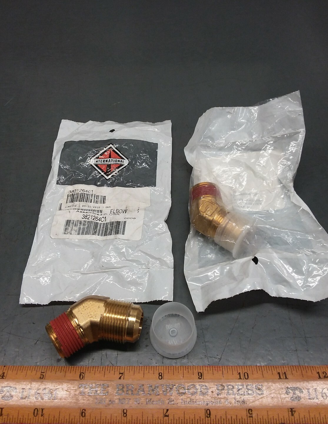2/PACK of Genuine International Brass Elbows 3821264C1 | eBay