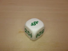 Money D6 (six Sided) 16mm Die - RPG Tool Tabletop Games Card Board CCG Supply