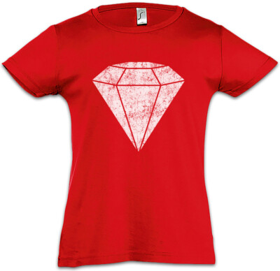 Diamond II Kids Girls T-Shirt Crystal Optical Reflector Diamonds Jewel Jewels