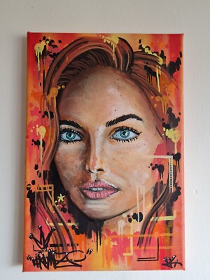 Original Graffiti Urban Street Art Leinwand von Aroma Oner