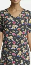 Despicable Me Minions Scrub Top. Sz Large. Brand New.