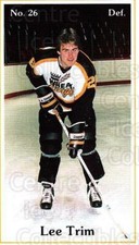 1985-86 Brandon Wheat Kings #13 Lee Trim