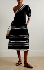 Sea One Shoulder Cotton Dress XL. $475