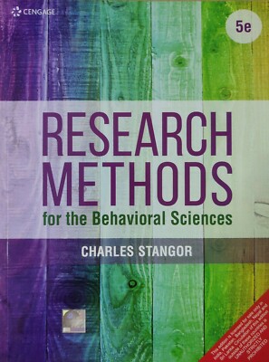 RESEARCH METHODS FOR THE BEHAVIORAL SCIENCES 5th INTL ED 9789353500412