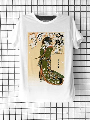 Tee-shirt Demon Slayer Nezuko Sakuras et papillons Cosplay Manga Animé japonais - Photo 1/4