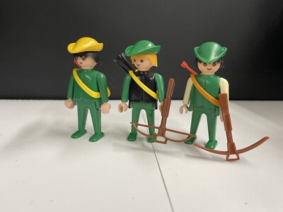 playmobil 3 Zouaves bustes imprimes unique rare