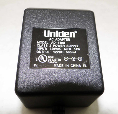 UNIDEN AD-140U AC ADAPTER, For BC 350 Scanner & more models, OEM PART. BRAND NEW