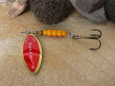 MEPPS SPINNER  LONGUE REDBO GOLD ALLE GROESSEN ANGELSPORT SPINNFISCHEN NEU