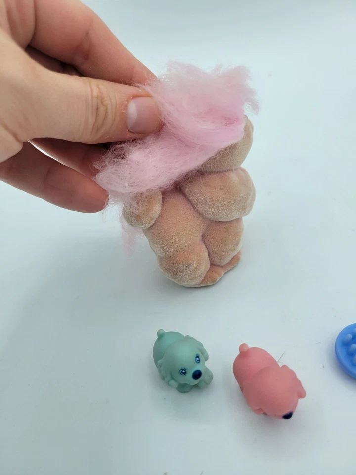 Vintage MLP My Little Pony Lil Litters My Little Puppy Pretty Poodle Mom Pups  - Imagem 3 de 4