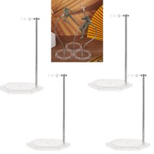 4PCS Adjustable Action Figure Display Holder Base Doll Model Support Stand USA