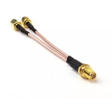 18" WiFi Antenna Adapter Splitter Cable SMA Female to Dual SMA Male RG316 Cable
