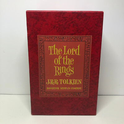 JRR Tolkien Lord Of The Rings RED BOX Set 1965 RARE 2nd Ed. Hardcover w/ Maps
