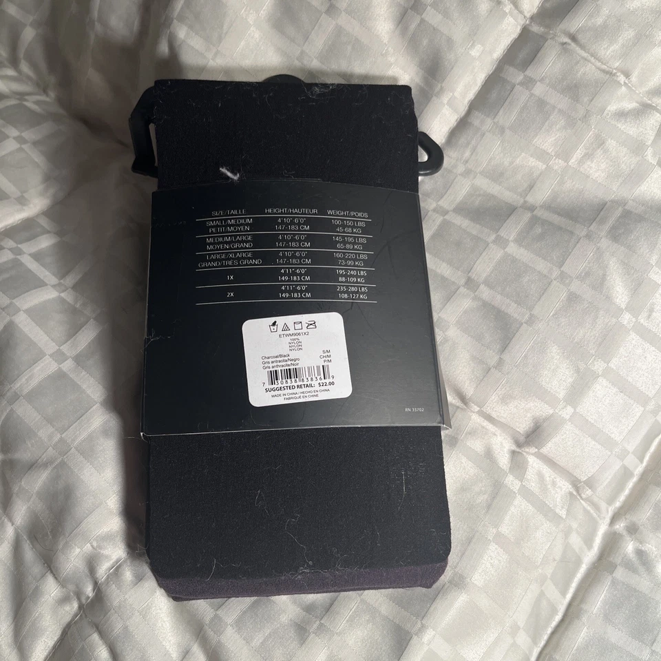 Medias para mujer Ellen Tracy opacas negras marrones nuevas con etiquetas 2 pares pequeñas medianas Foto 3 de 4