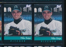 Lot (2) 1997 Best #23 Mike Saipe New Haven Ravens Player Lot (FZ49) SWSW6