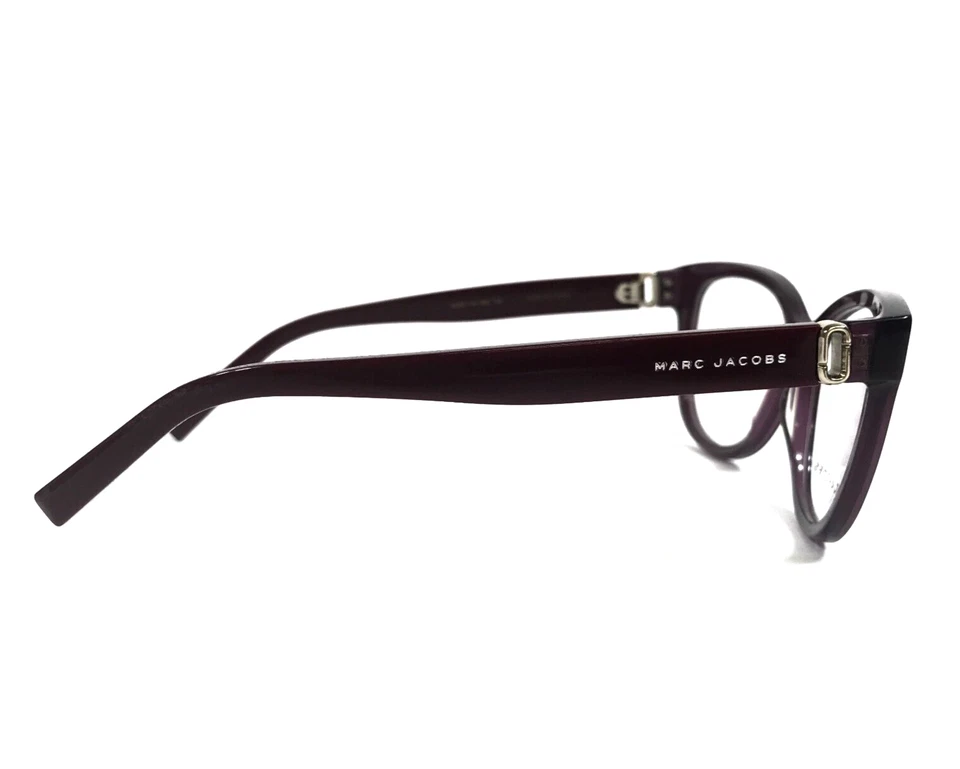 Armações de óculos Marc Jacobs 115 OBC olho de gato violeta borgonha aro completo 53-17-135 - Imagem 4 de 4