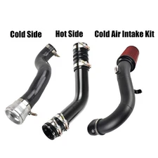 For 2017-19 Ford 6.7L Powerstoke Cold+Hot Side Intercooler Pipe & Air Intake Kit