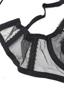 Agent Provocateur "Alina" Open Black lace Bra 32B