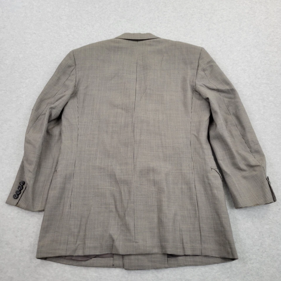 Blazer Oxxford Clothes para Hombres 40R Gris Pata de Gallo Bolsillos Traje Chaqueta Abrigo Deportivo Foto 2 de 4