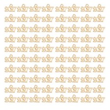 100Pcs Zinc Alloy 2027 Number Charms for Crafting Bracelets Necklaces Golden