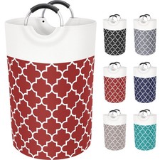 Large Laundry Basket Laundry Hamper Bag Washing Bin Clothes Bag Collapsible T...