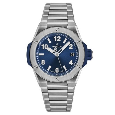 Hublot Big Bang Blue Dial Titanium Bracelet Automatic Watch 457.NX.7170.NX