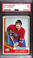 1974 O-Pee-Chee #70 Guy Lapointe PSA 7 NM 72943501 