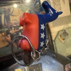 VTG Patriotic Pride Democratic Donkey Stars Stripes Convention Mascot Keychain — photo 5